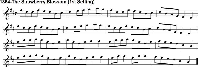 Reel: The Strawberry Blossom - 1st Setting